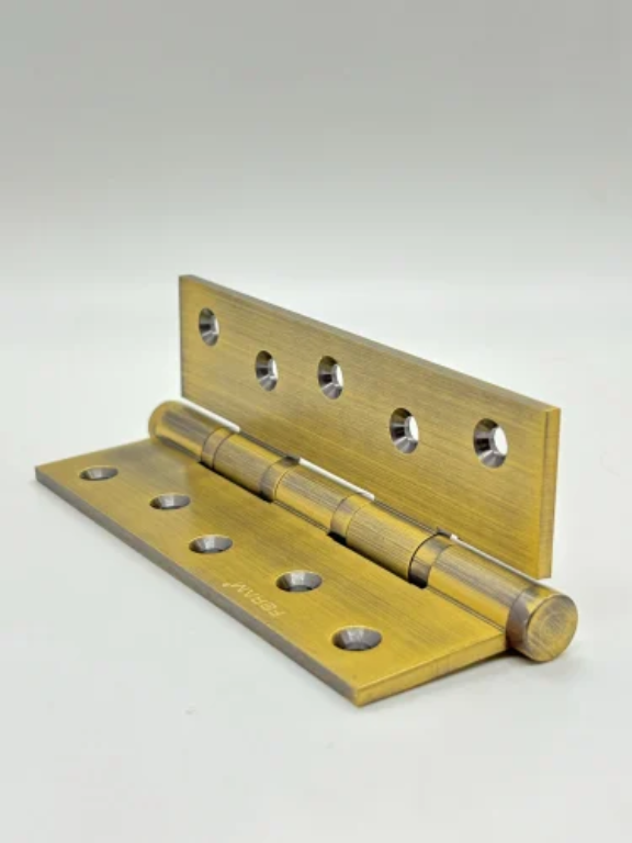 5" Brass Bearing Hinge For Doors Antique Finish