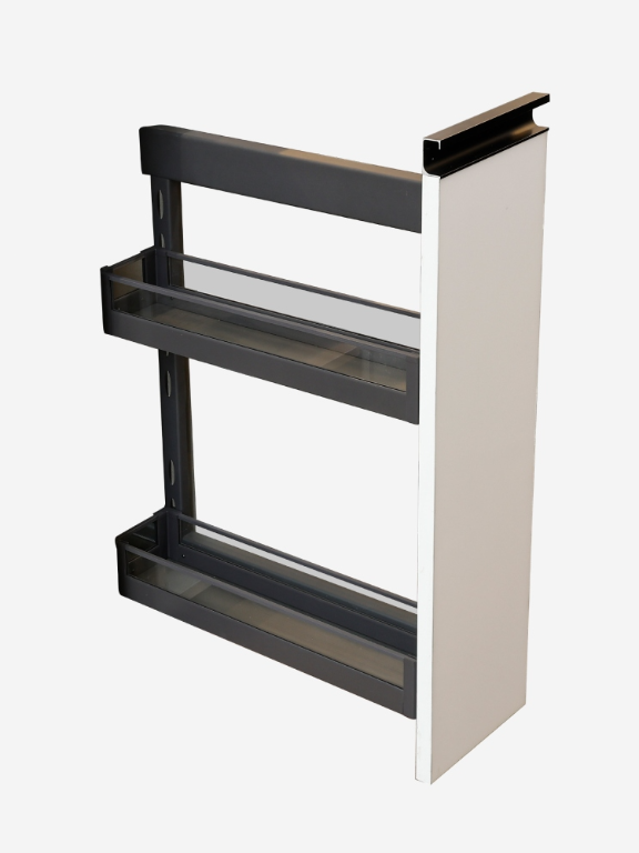 Dorset Bottle Pullout Glass 200mm, 2 Tier with Soft close