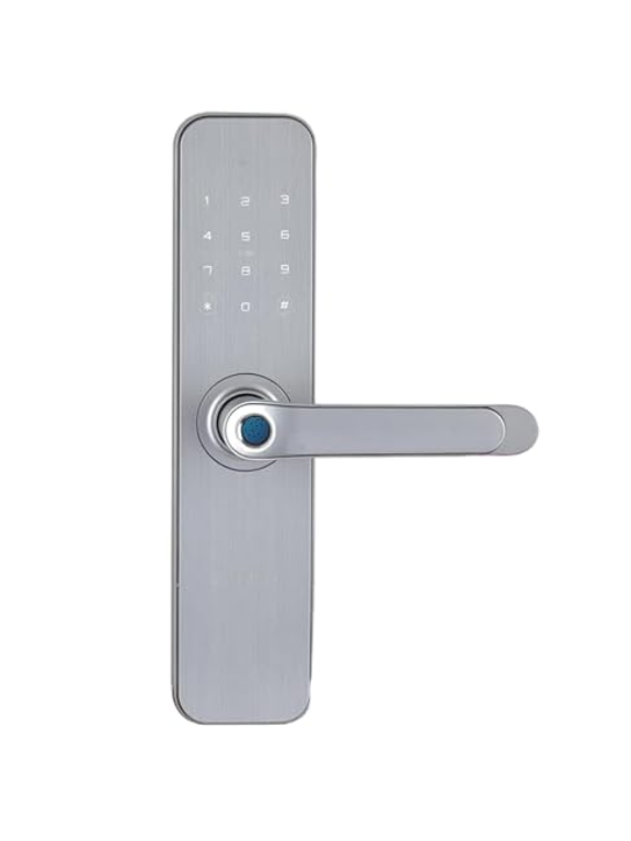 Dorset DG 202 Digital WiFi Door Lock | 5-Way Access: Fingerprint, PIN, RFID, Mobile App, Key | Dual Authentication & Audit Trail | 3-Year Warranty, Ideal for 35-90 mm Doors | SN Finish