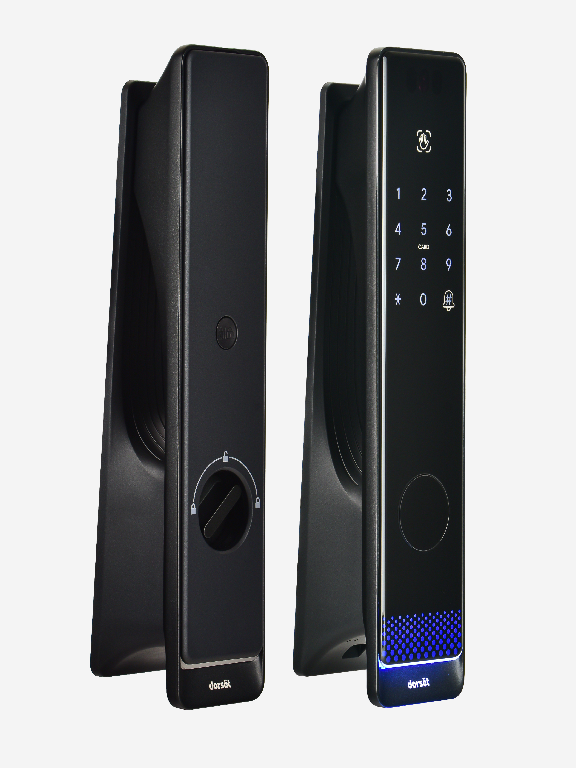 Dorset DG 402 Push Digital Door Lock with Palm Vein Access, 6 Access Modes, WiFi-Enabled, Mild Steel Body, 2-Year Warranty | Advanced Smart Home Security | Graphite Matt Finish