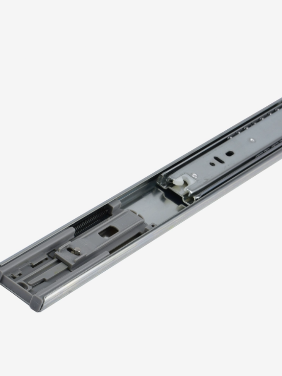 Dorset Drawer Channel Soft Close | I Move Soft Close Ball Bearing Slide  | Telescopic Channel for Home, Kitchen and Wardrobe  | Zinc
