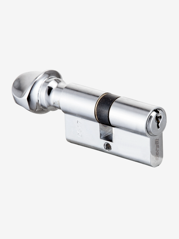 Dorset Euro Cylinder Lock 60mm | One Side Key & One Side Knob | Full Size Euro Profile Cylinder Lock for Doors | Suitable for Home Doors