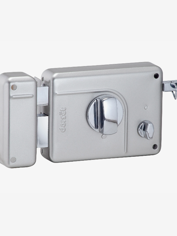 Dorset Main Door Lock for Home I Phantom Latch & Deadlock I 14 Pin Cylinder Key & Knob I Nickel Silver Finish I Ideal Door Thickness - 30-60 mm I 3 Keys, 10 Years Warranty I
