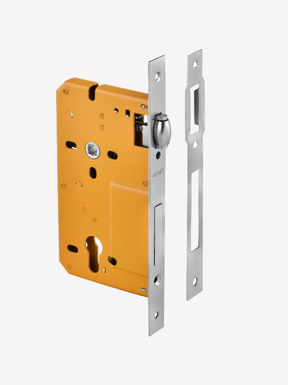 Dorset Mortise Roller Lock for Bedroom Doors 60mm backset, 3 Stroke Deadbolt 