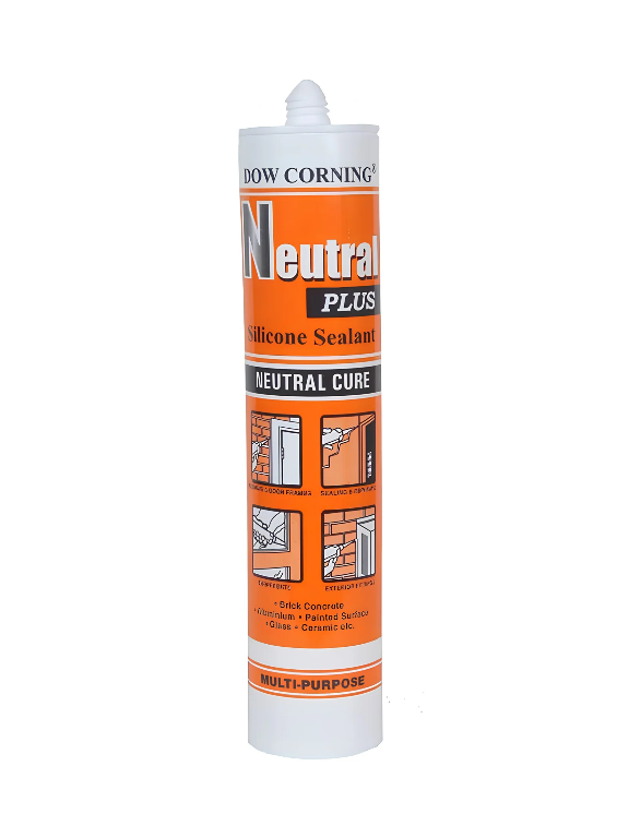DOWSIL Neutral Plus Clear Silicone Sealant 280ml – Dow Corning Weatherproofing Multi-Purpose Neutral Cure Silicone