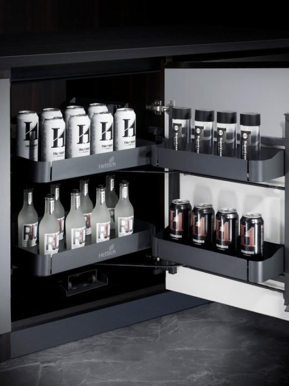 Hettich Duo 6 Tier Frame with Baskets