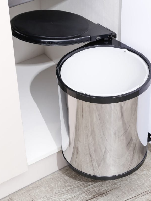 Ebco Swing Out Waste Bin - SS (14 Ltr)