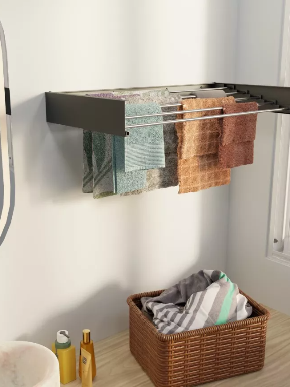 Ebco Wall Mounted Folding Drying Rack