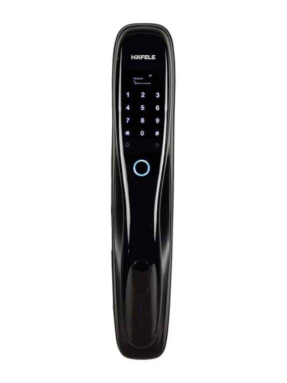 Hafele Re-Twist Digital Door Lock | Fingerprint, PIN, RFID, App & Key Access | Sleek Modern Design | Emergency Power Backup | Secure & Convenient Smart Lock