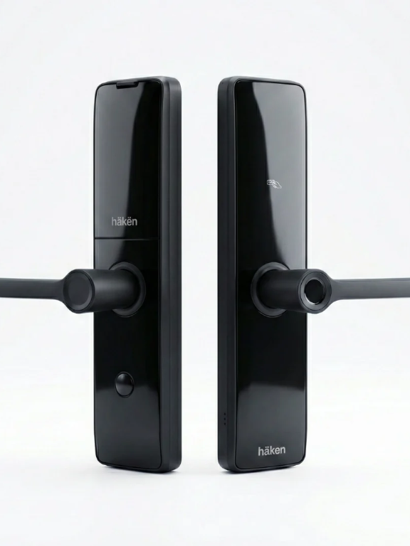 Haken REVVO Smart Digital Door Lock for Wooden Doors | 6-Way Unlocking | Fingerprint, PIN, RFID, App & Mechanical Key Access | WiFi Enabled Keyless Smart Lock | Easy Installation 