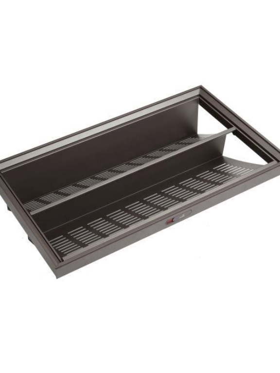 Hettich Board Type Shoe Rack 600 mm - Mocha Finish (W x D x H) - 564(W) x 465(D) x 175(H) mm