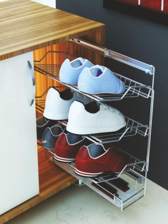Hettich Cargo Pull Out Shoe Rack (Vertical)