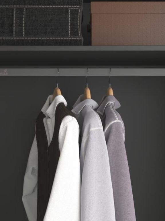 Hettich Clothes Rack Set Square Rod