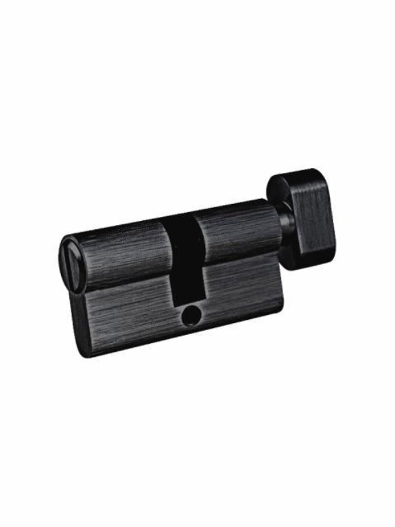 Hettich HBCL 60: One side knob and one side coin slot 60 mm, for max door thickness-40 mm Finish BL