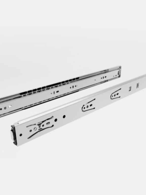 Hettich KA 4732/250 mm Push To Open Drawer channel, Zinc Finish