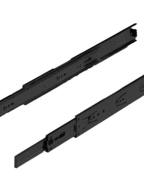 Hettich KA 5632/200 mm Black Finish Drawer Channel