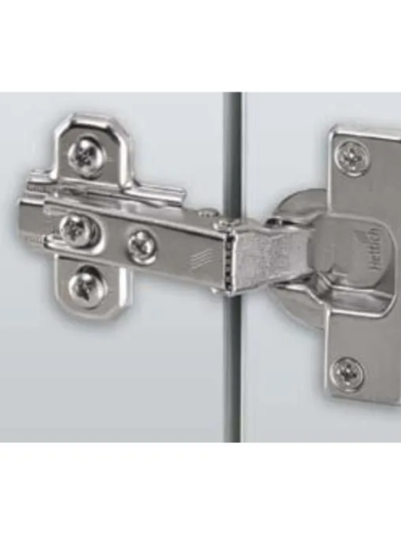 Hettich Slide On 2333 Hinge 9.5 Crank With Mounting Plate (Half Overlay)