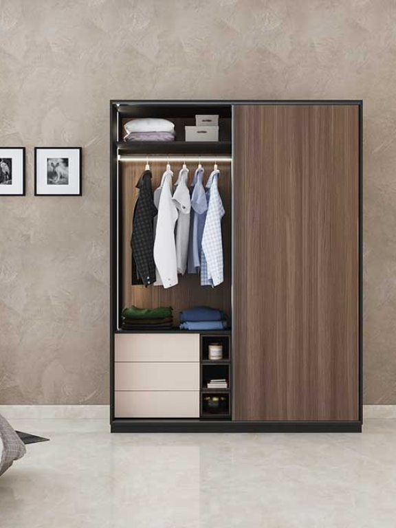 Hettich SlideLine 16 PLUS, 2Door, 50kg - Softclose & Soft Open, Tracks 2400mm 