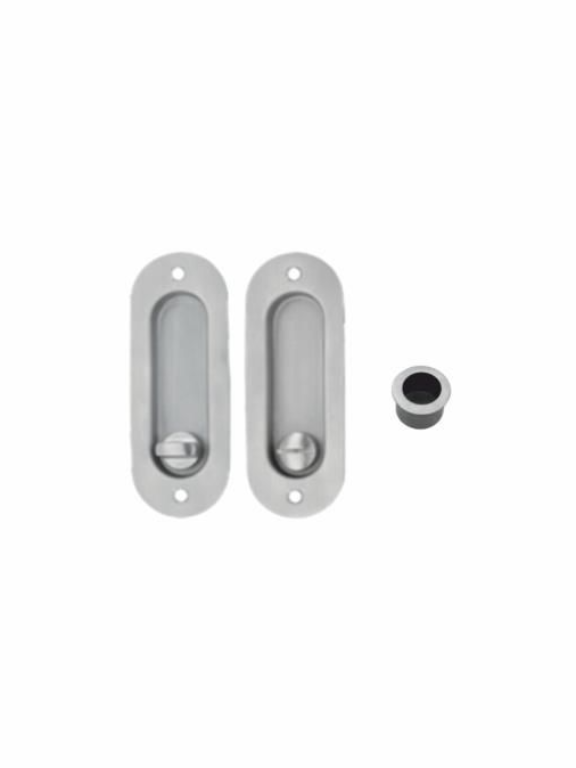 Hettich WC Sliding Door Handle For Timber Doors SS 304 Satin Finish