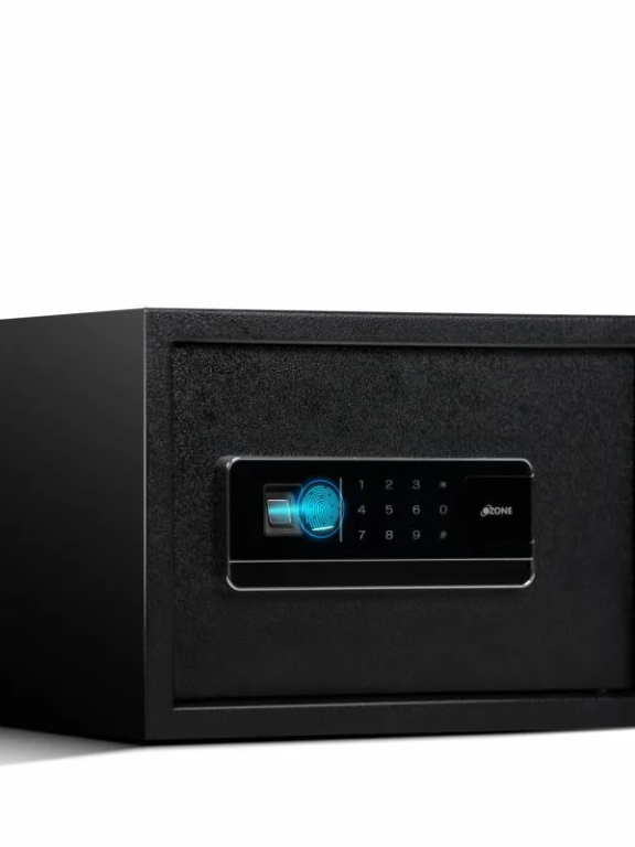 Ozone 16 Litres Wi-Fi Safe Locker for Home & Office – Fingerprint Lock, 3-in-1 Unlocking (OzoLife App, Fingerprint & Password), Size: 250H x 350W x 250D mm, Weight: 9.5 kg, 2-Year Warranty