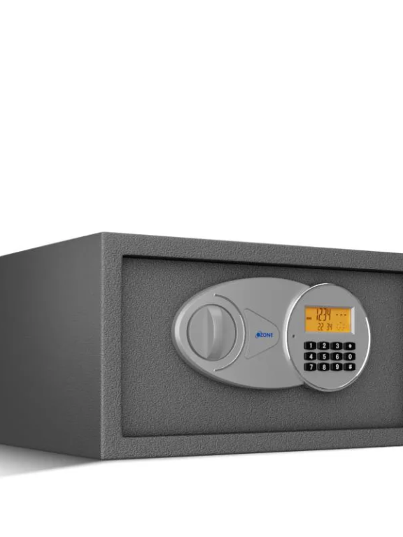 Ozone 9.2 Litres Digital Safe Locker for Home & Office – Digital Lock, 1-Way Unlocking (Password), Size: 200H x 350W x 200D mm, Weight: 5.9 kg, 2-Year Warranty (Grey)