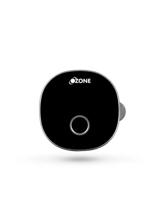 Ozone Furniture Lock with Fingerprint Access | Door Thickness: 1-25 mm (Black)