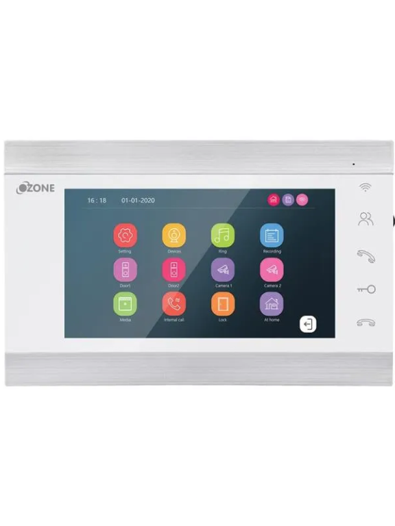 Ozone Single Apartment Wi-Fi Video Door Phone with OzoLife App Connectivity