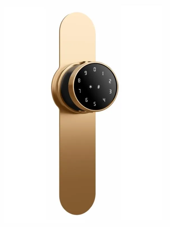Ozone Smart Bluetooth Internal Lock with Lock Plate for Wooden & Metal Doors, 4-Way Access, OzoLife App, Fingerprint, Password, RFID Card, 35-65 mm Door Thickness, Free Installation, 2 Years Warranty (Antique Bronze)