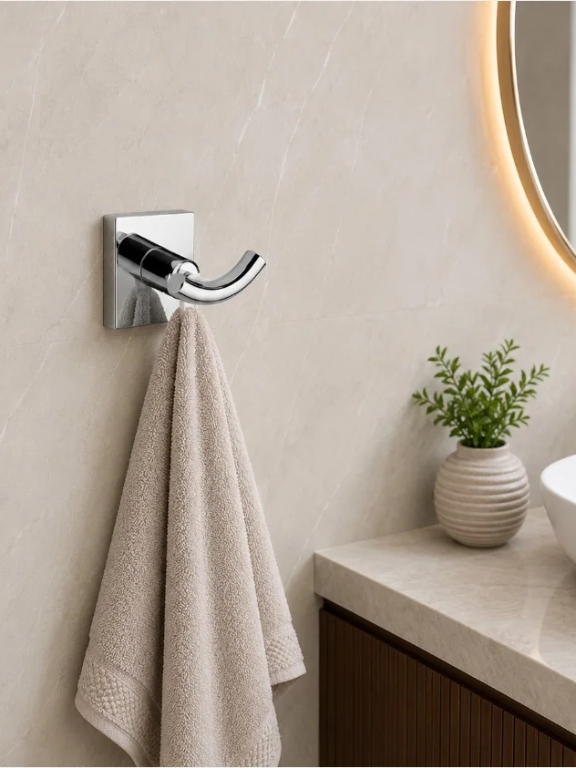 Perk Premium 2-Pin Robe Hook | Qubix Series