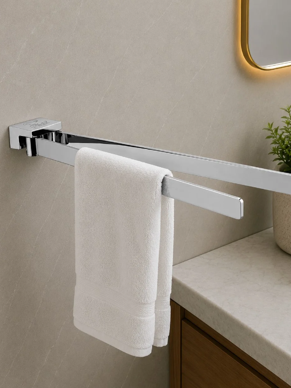 Perk Premium Double Swivel Towel Bar | Spanish Series