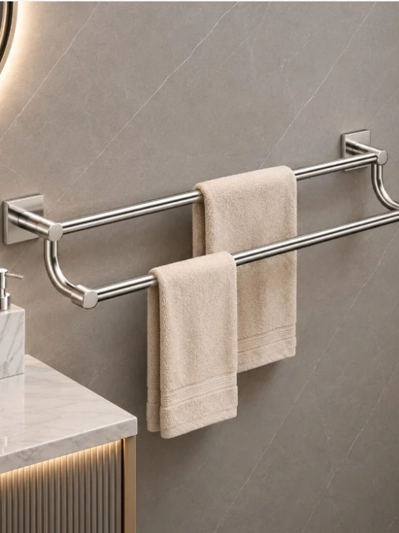 Perk Premium Double Towel Bar | Qubix Series