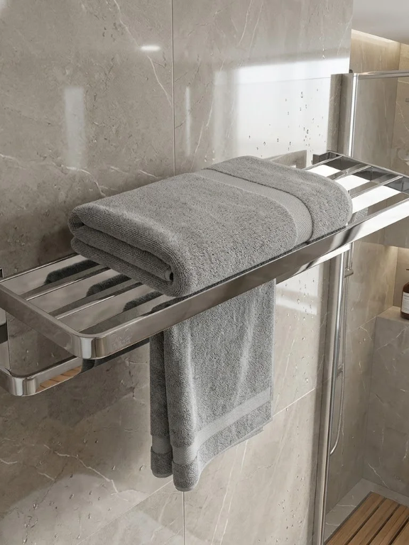 Perk Premium Double Towel Rack 600mm | Spanish Series