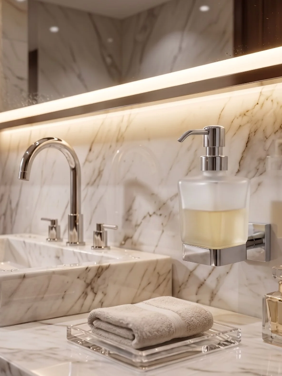 Perk Premium Glass Soap Dispenser 350 ML | Q-Prime Series