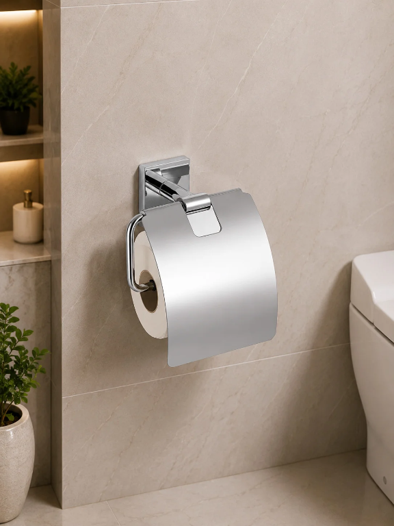 Perk Premium Roll Holder With Cover | Qubix Series