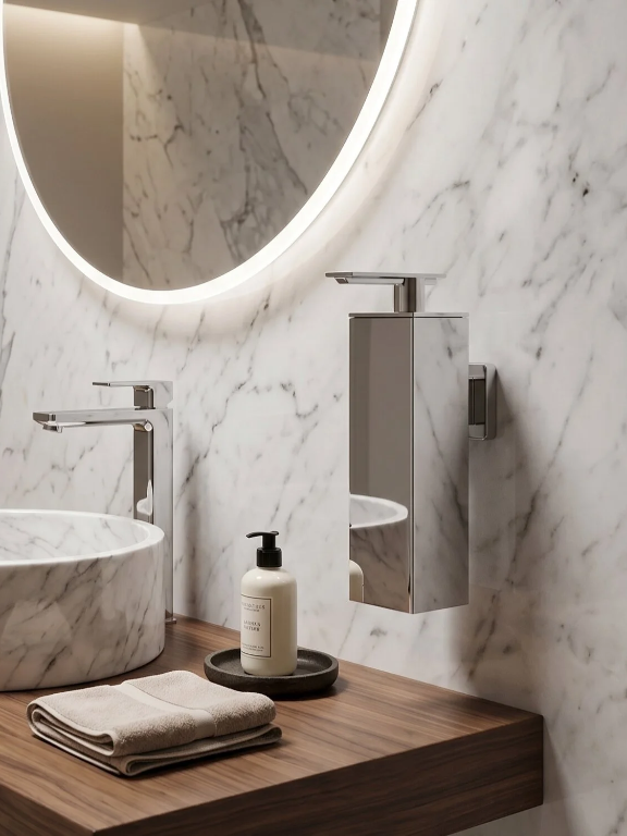 Perk Premium Square Soap Dispenser | Spanish Series