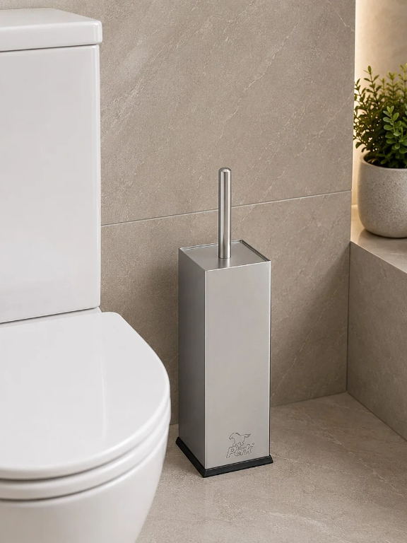 Perk Premium Square Toilet Brush Set | Spanish Series
