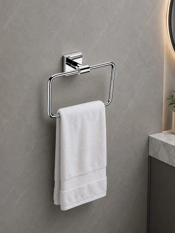 Perk Premium Square Towel Ring | Qubix Series