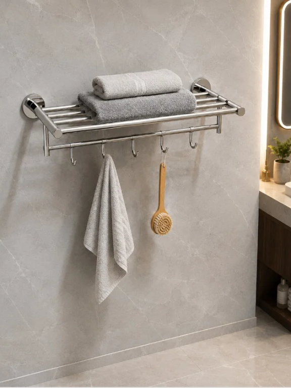 Perk Premium Towel Bar with Hook 450mm | Conti-DX Series