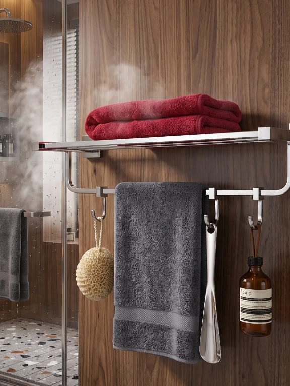 Perk Premium Towel Rack With Hook | Q-Prime Series