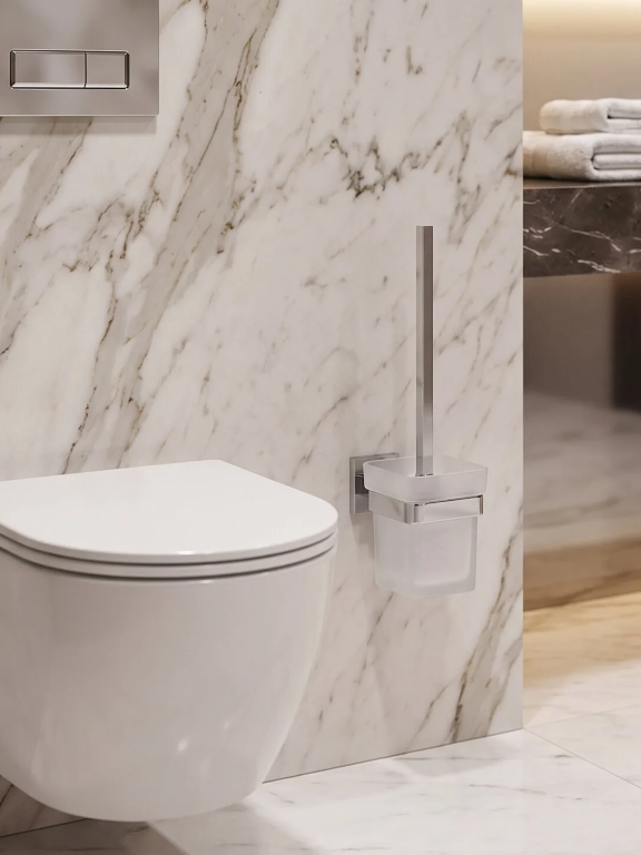 Perk Premium Wall-Mounted Toilet Brush Set | Q-Prime Series