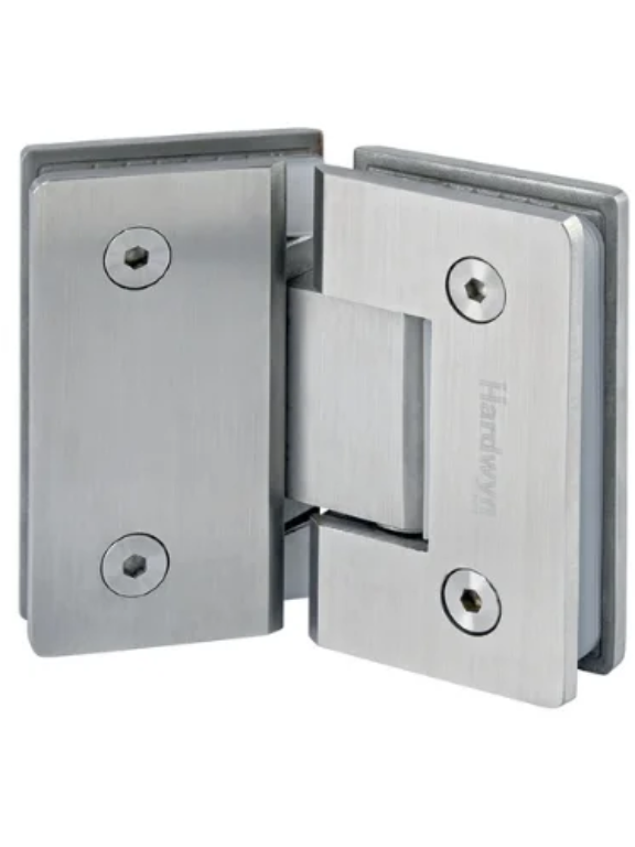 SS Glass to Glass Hinges 135 Degree For Glass Doors in Shower Fittings Hardwyn brand