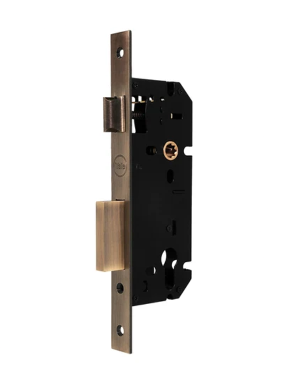 Yale Mortise lock body-85mm, 45mm Backset, Latch & Deadbolt (Brass)(AB)