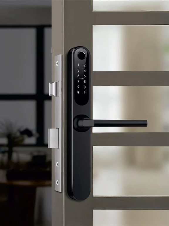 Yale YDAL-OD-BL Aluminium Profile Doors & Windows Digital Lock Suitable for Opening Door (Black)