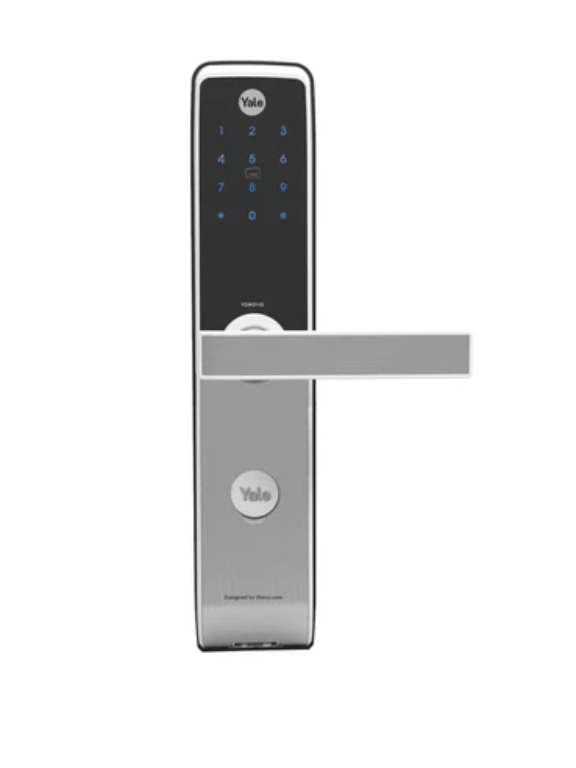 YDM 3115 AV Series- Smart Lock, Silver with PIN, RFID and Mechanical card