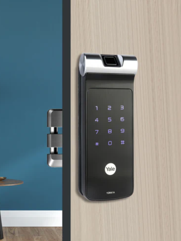 YDR 41A- Biometric Smart Lock suitable for Double Door and Sliding Door, vertical locking